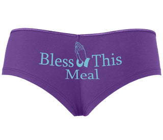 Bless This Meal - Purple Boyshort