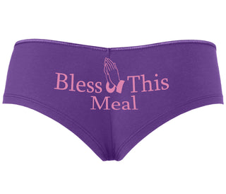Bless This Meal - Purple Boyshort