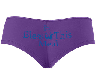 Bless This Meal - Purple Boyshort