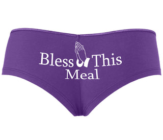 Bless This Meal - Purple Boyshort