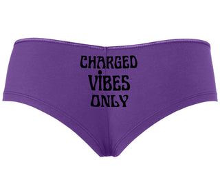 Charged Vibes Only - Purple Boyshort