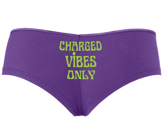 Charged Vibes Only - Purple Boyshort