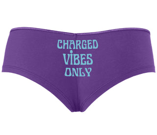 Charged Vibes Only - Purple Boyshort