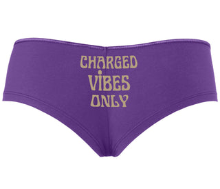Charged Vibes Only - Purple Boyshort