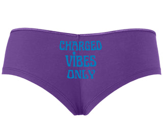 Charged Vibes Only - Purple Boyshort