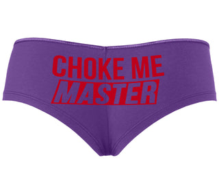 Choke Me Master - Purple Boyshort