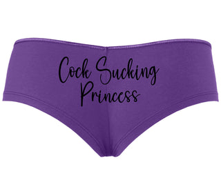 Cock Sucking Princess - Purple Boyshort