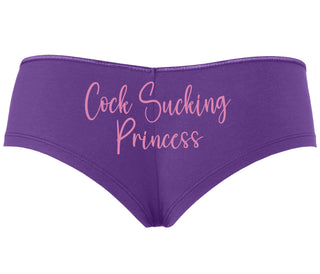 Cock Sucking Princess - Purple Boyshort