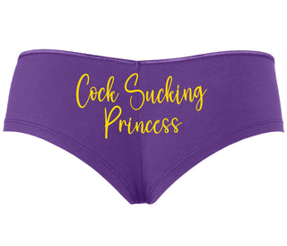 Cock Sucking Princess - Purple Boyshort