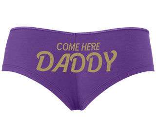 Come Here Daddy - Purple Boyshort