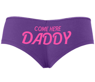Come Here Daddy - Purple Boyshort