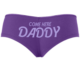 Come Here Daddy - Purple Boyshort