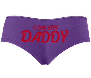 Come Here Daddy - Purple Boyshort