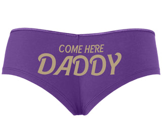 Come Here Daddy - Purple Boyshort