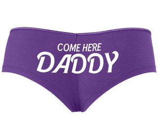 Come Here Daddy - Purple Boyshort
