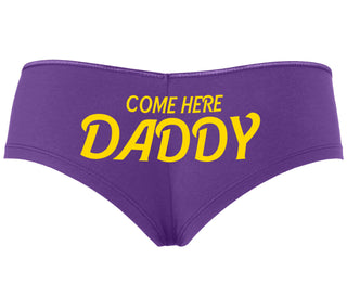 Come Here Daddy - Purple Boyshort