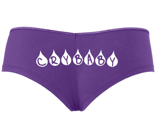 Crybaby Tear Design - Purple Boyshort