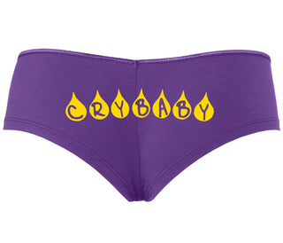 Crybaby Tear Design - Purple Boyshort