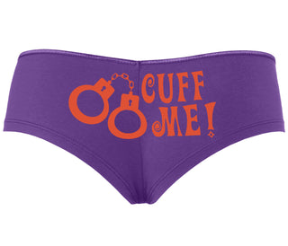 Cuff Me - Cute Handcuff Design - Purple Boyshort