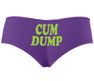 Cum Dump - Bold Design - Purple Boyshort