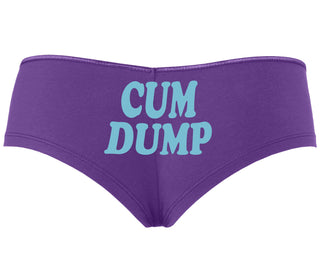 Cum Dump - Bold Design - Purple Boyshort