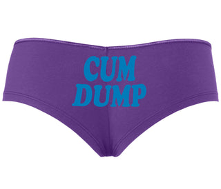 Cum Dump - Bold Design - Purple Boyshort