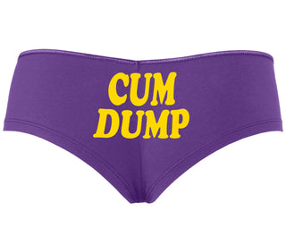 Cum Dump - Bold Design - Purple Boyshort