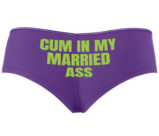 Cum In My Married Ass - Purple Boyshort