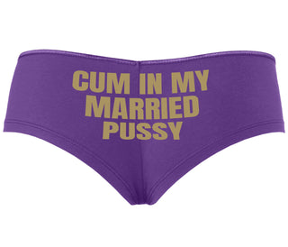 Cum In My Married Pussy - Purple Boyshort