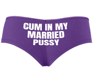Cum In My Married Pussy - Purple Boyshort