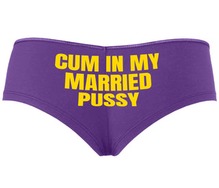 Cum In My Married Pussy - Purple Boyshort