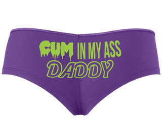 Cum In My Ass Daddy - Purple Boyshort