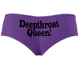 Deep throat Queen - Deepthroat Specialist - Purple Boyshort