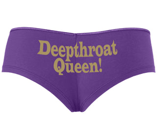 Deep throat Queen - Deepthroat Specialist - Purple Boyshort