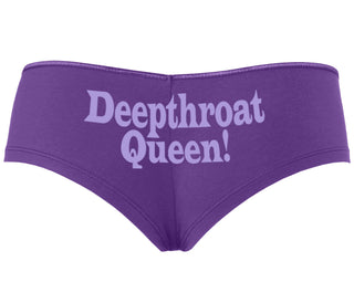 Deep throat Queen - Deepthroat Specialist - Purple Boyshort