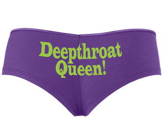 Deep throat Queen - Deepthroat Specialist - Purple Boyshort
