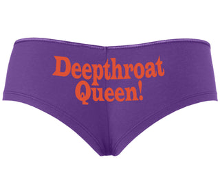Deep throat Queen - Deepthroat Specialist - Purple Boyshort