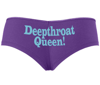 Deep throat Queen - Deepthroat Specialist - Purple Boyshort