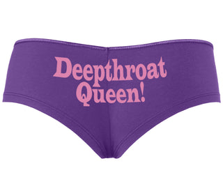 Deep throat Queen - Deepthroat Specialist - Purple Boyshort