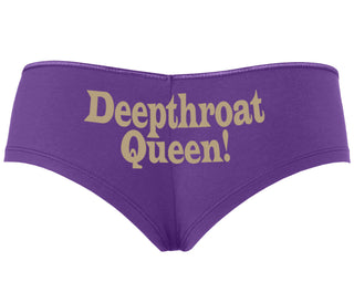 Deep throat Queen - Deepthroat Specialist - Purple Boyshort