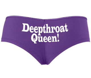 Deep throat Queen - Deepthroat Specialist - Purple Boyshort