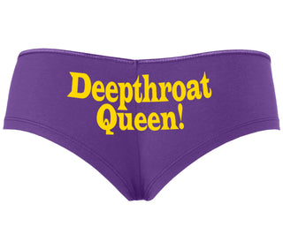 Deep throat Queen - Deepthroat Specialist - Purple Boyshort