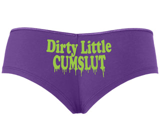 Dirty Little Cumslut - Purple Boyshort