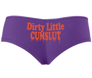 Dirty Little Cumslut - Purple Boyshort
