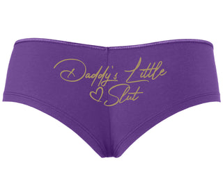Daddy's Little Slut - Purple Boyshort