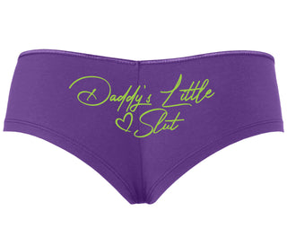 Daddy's Little Slut - Purple Boyshort