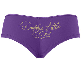 Daddy's Little Slut - Purple Boyshort