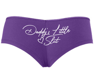 Daddy's Little Slut - Purple Boyshort