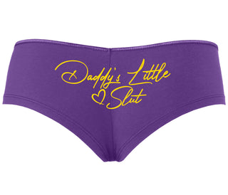 Daddy's Little Slut - Purple Boyshort