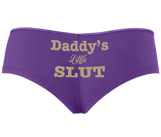 Daddy's Little Slut - Purple Boyshort